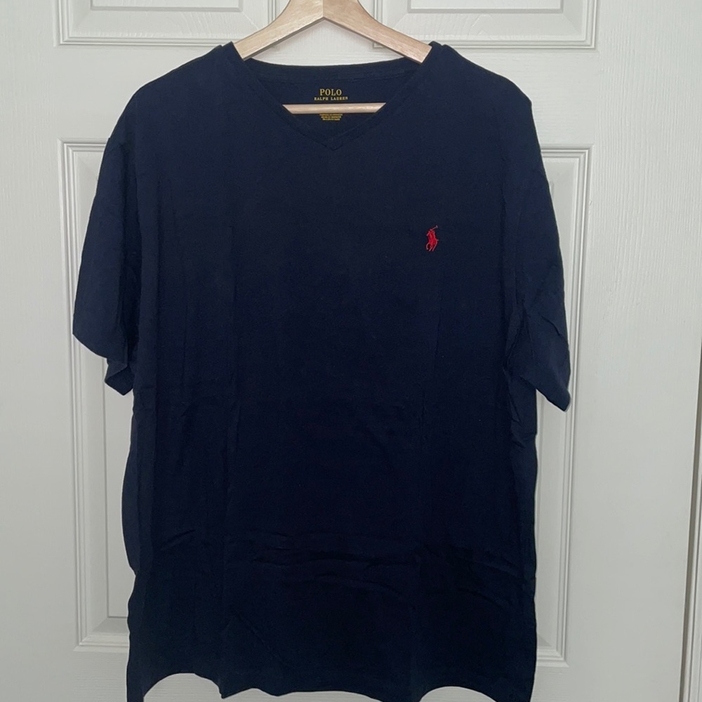 Men’s Ralph Lauren Polo v neck t-shirt xxl GUC